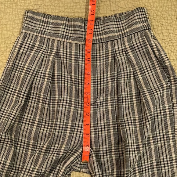 Urban Outfitters High Waisted Plaid Pleated Trouser S - Picture 11 of 15